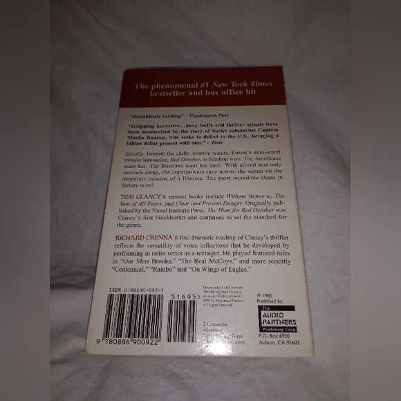 The Hunt For Red October Audio Book by Tom Clancy - Picture 6 of 6